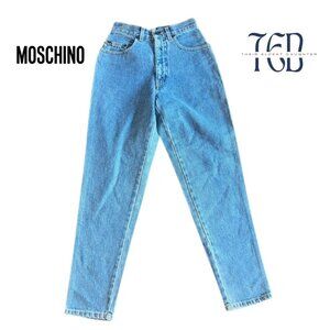 RARE Vintage Moschino Jeans | Peace Sign Tapered Leg | Made in Italy |90s Simint